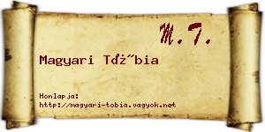 Magyari Tóbia névjegykártya